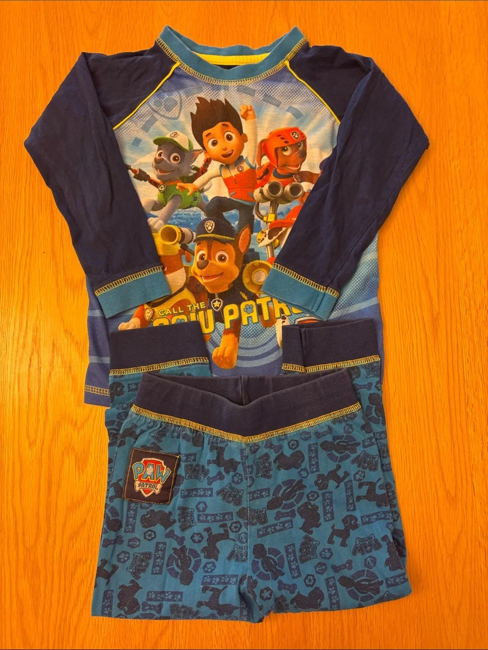 Paw Patrol Blue Navy Pajama Set - age 4